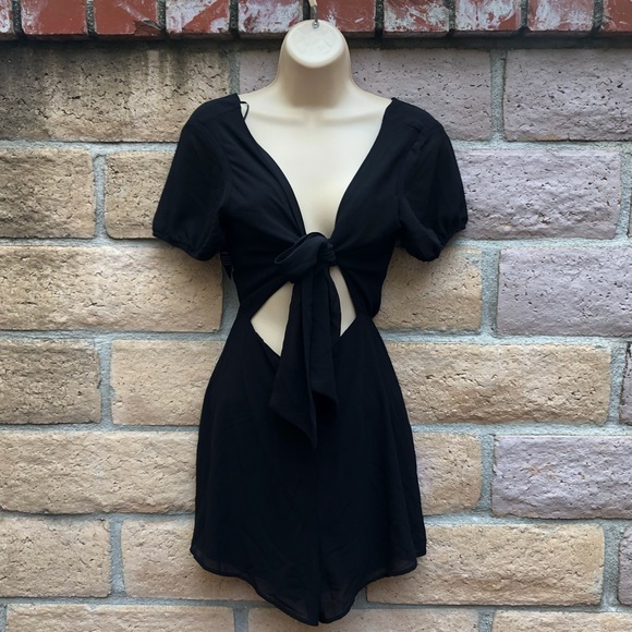 Nasty Gal Pants - M- Nasty Gal Black Romper